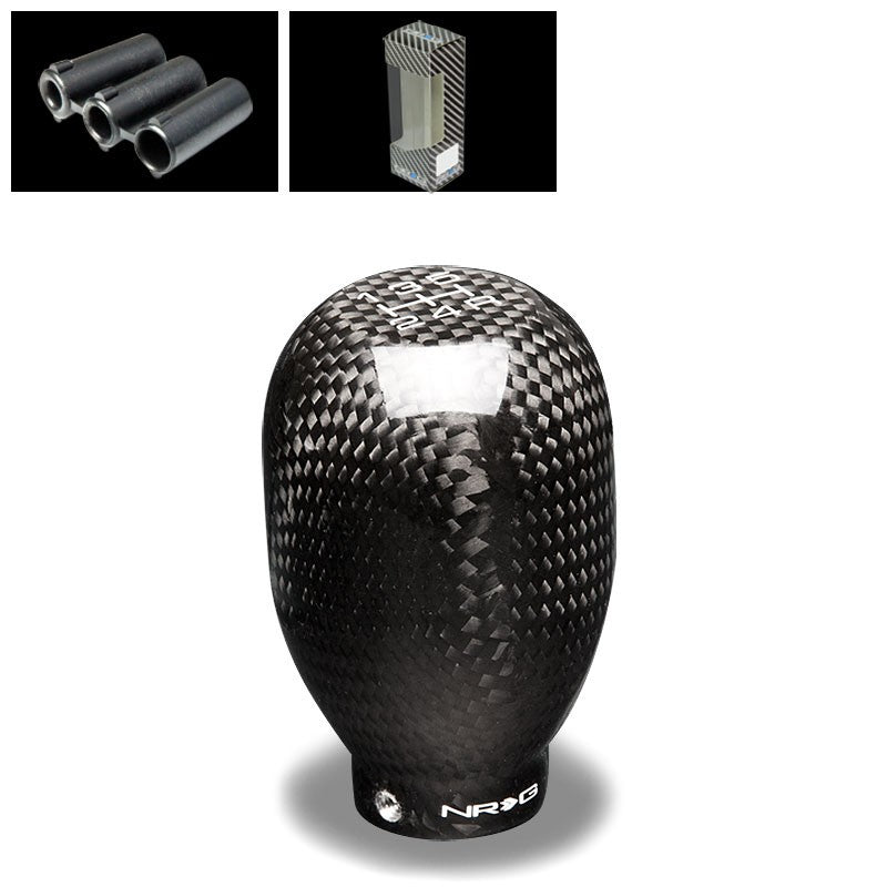 NRG Universal Fatboy Style Shift Knob w/Carbon Fiber Ring