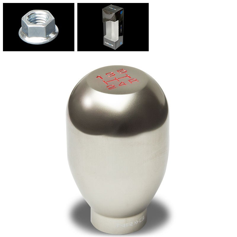 NRG Titanium Type-R 5-Speed Manual 10mm x 1.5 Thread SK-101T Racing Shift Knob-Shifter Components-BuildFastCar
