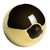 NRG SK-300CGD-W Chrome Gold Clear Pattern Ball Style Shift Knob+Insert Adapter