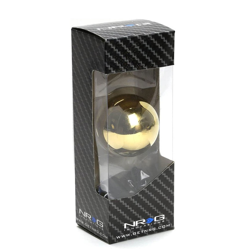 NRG SK-300CGD-W Chrome Gold Clear Pattern Ball Style Shift Knob+Insert Adapter