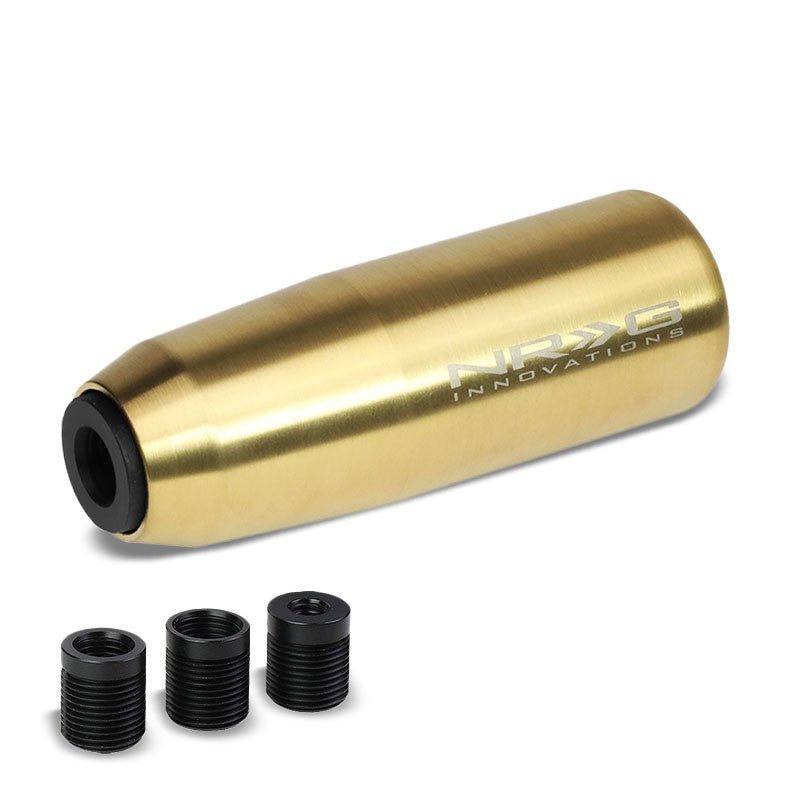 NRG Innovations Gold Short Stick 3.5" Tall M8 M10 M12 SK-450GD Racing Shift Knob-Shifter Components-BuildFastCar