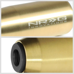 NRG Innovations Gold Short Stick 3.5" Tall M8 M10 M12 SK-450GD Racing Shift Knob-Shifter Components-BuildFastCar
