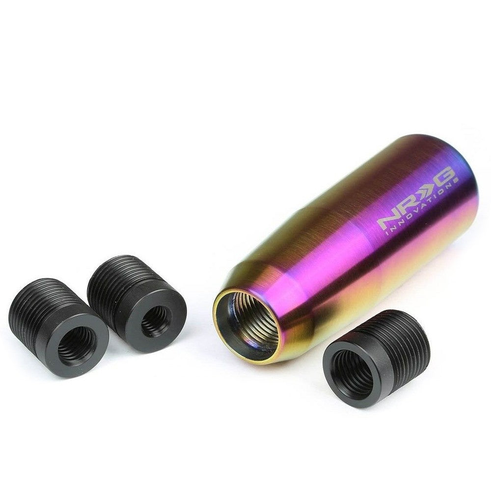 NRG Universal SK-450MC Aluminum Neochrome 3.5" x 1.2" Short Stick Shift Knob