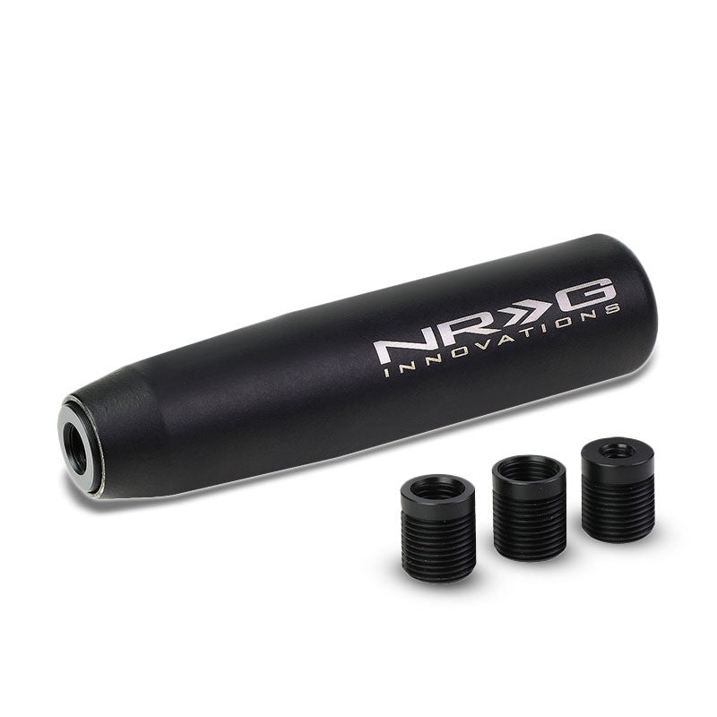 NRG Wrinkle Black Long Heavy Weight M8 M10 M12 SK-480BK-P Racing Shift Knob-Shifter Components-BuildFastCar