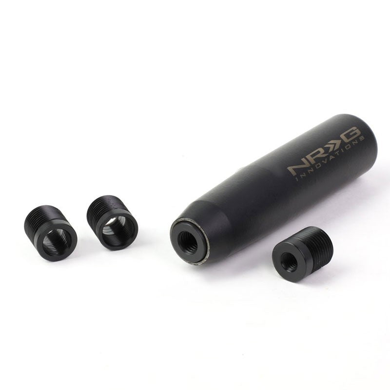 NRG Wrinkle Black Long Heavy Weight M8 M10 M12 SK-480BK-P Racing Shift Knob-Shifter Components-BuildFastCar