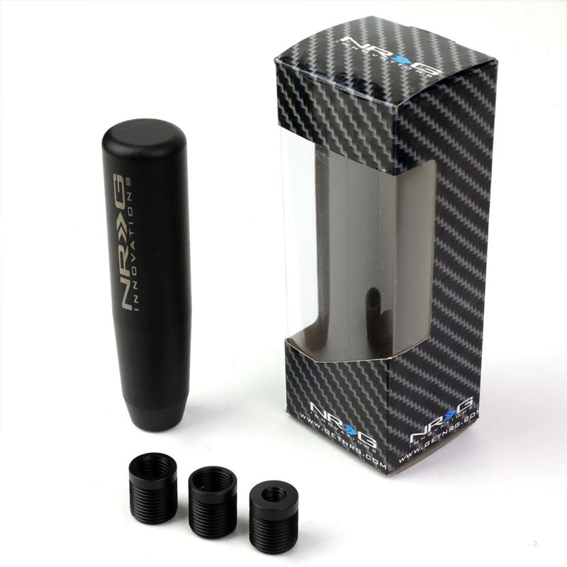 NRG Wrinkle Black Long Heavy Weight M8 M10 M12 SK-480BK-P Racing Shift Knob-Shifter Components-BuildFastCar