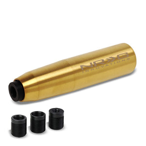 NRG Chrome Gold Long Stick Heavy Weight M8 M10 M12 SK-480GD Racing Shift Knob-Shifter Components-BuildFastCar