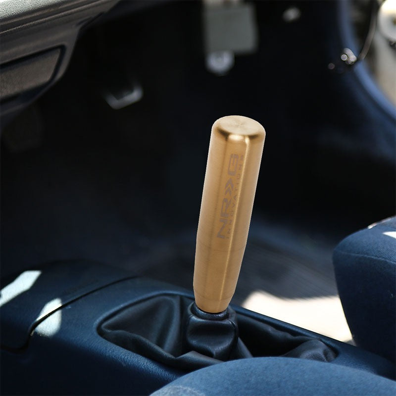 NRG Chrome Gold Long Stick Heavy Weight M8 M10 M12 SK-480GD Racing Shift Knob-Shifter Components-BuildFastCar