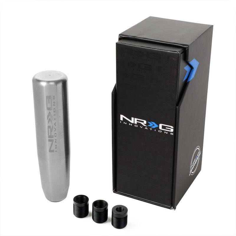 NRG Silver Long Stick Heavy Weight Manual M8 M10 M12 SK-480SL Racing Shift Knob-Shifter Components-BuildFastCar