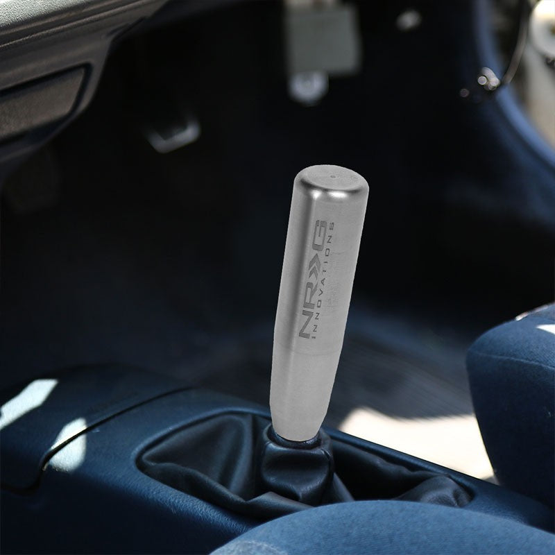 NRG Silver Long Stick Heavy Weight Manual M8 M10 M12 SK-480SL Racing Shift Knob-Shifter Components-BuildFastCar