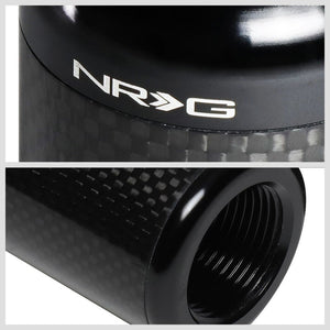 NRG Black Carbon Stealth Adjust 10mm x 1.25 Thread SK-550CF-1 Racing Shift Knob-Shifter Components-BuildFastCar