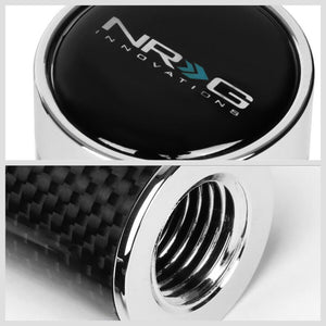 NRG Black Carbon Slimboy Adjust 10mm x 1.25 Thread SK-580BC-1 Racing Shift Knob-Shifter Components-BuildFastCar