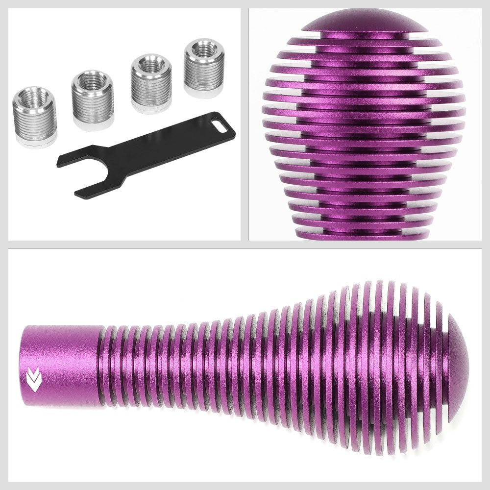 NRG SK-701PP Heatsink Bubble Head Short Manual MT Shift Knob Purple NRG-SK-701PP