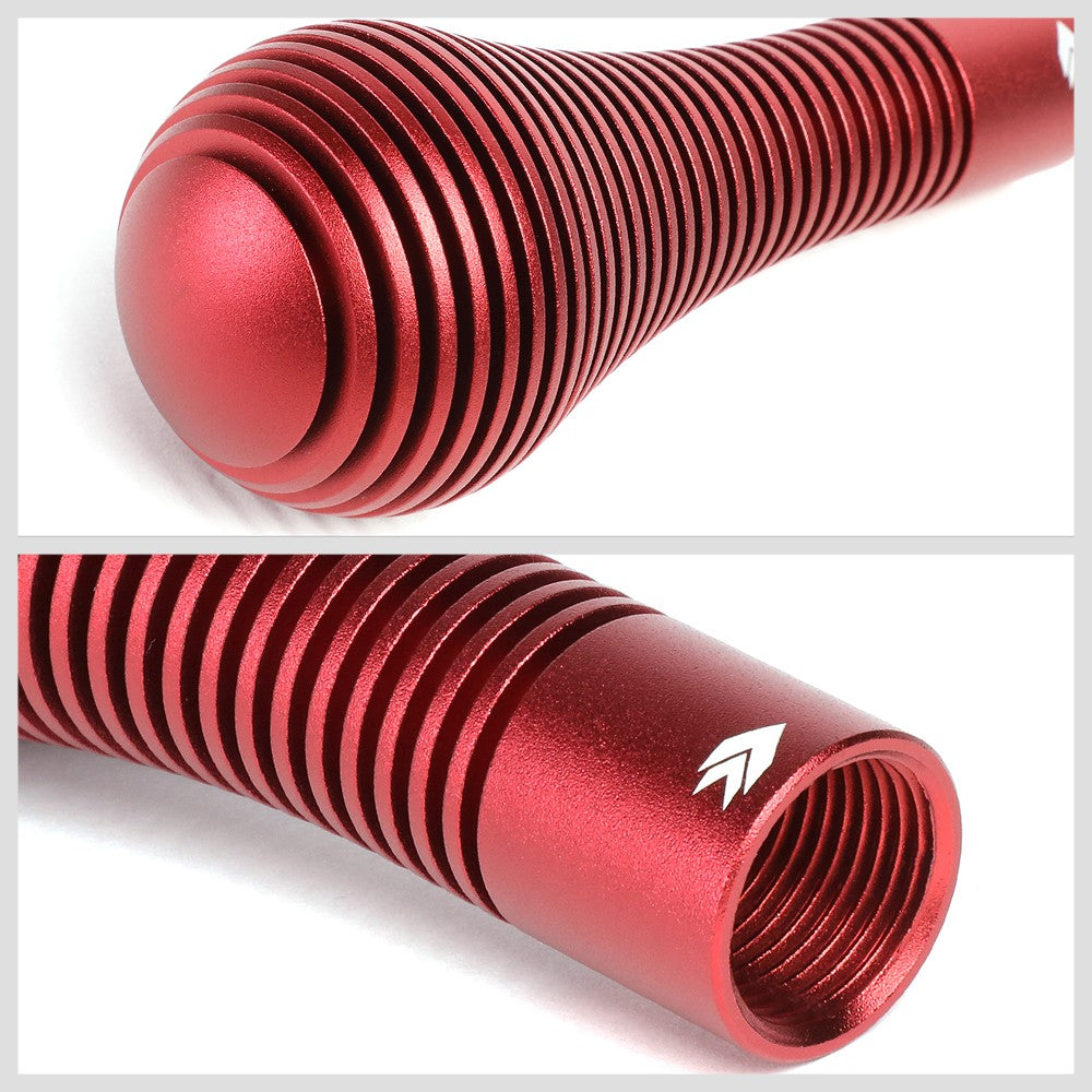 NRG Universal SK-701RD Aluminum Red Anodized Heatsink Bubble Head Short Style Shift Knob