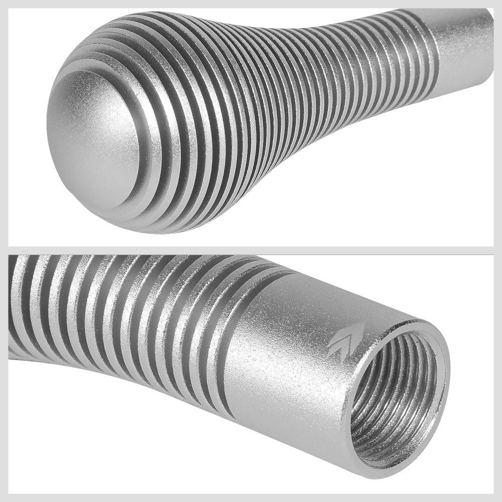 NRG SK-701SL Heatsink Bubble Head Short Manual MT Shift Knob Silver NRG-SK-701SL