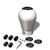 NRG Universal Aluminum Silver/Black Anodized Pear Shift Knob NRG-SK-900SL
