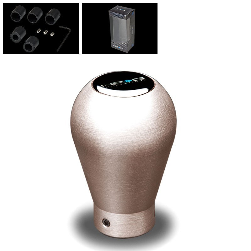 NRG Innovations Titanium Pear 5/6-Speed Manual M8 M10 M12 SK-900T Shift Knob-Shifter Components-BuildFastCar