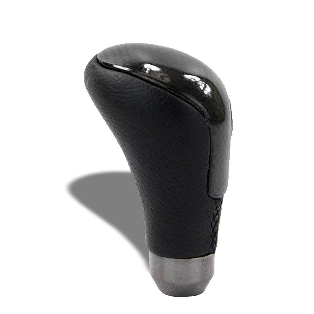 NRG Universal Carbon fiber/Leather Black 4.3" Evo Style Shift Knob NRG-SK-C1000