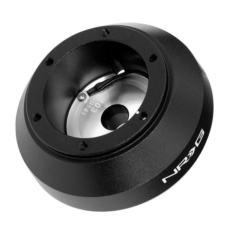 NRG SRK-103H Short Steering Wheel Hub Adapter Black For 02-07 Subaru Impreza-Interior-BuildFastCar