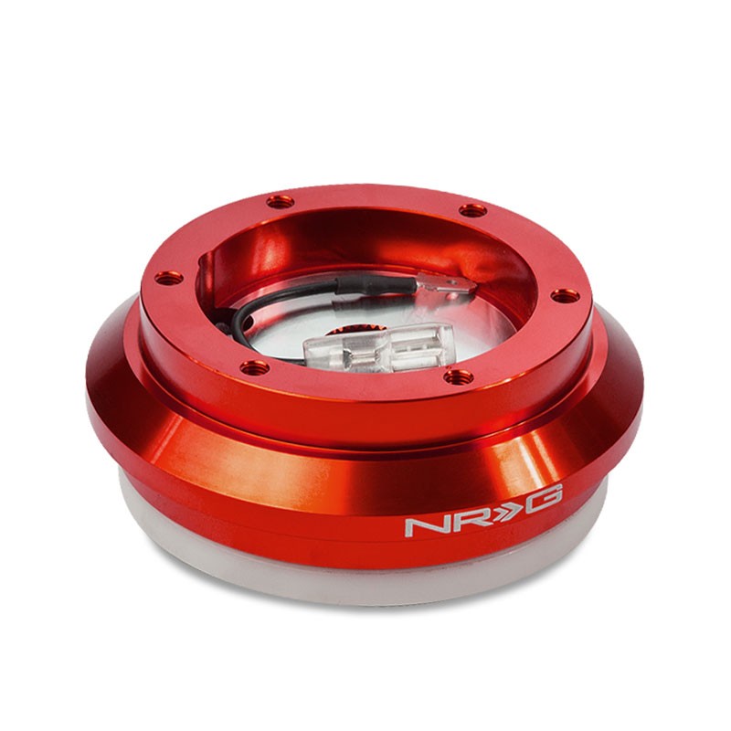 NRG SRK-130H-RD Short Steering Wheel Hub Adapter Red For 07-10 Honda Fit-Interior-BuildFastCar