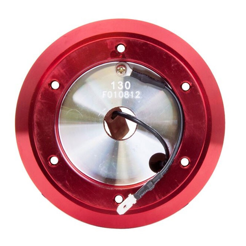 NRG SRK-130H-RD Short Steering Wheel Hub Adapter Red For 07-10 Honda Fit-Interior-BuildFastCar