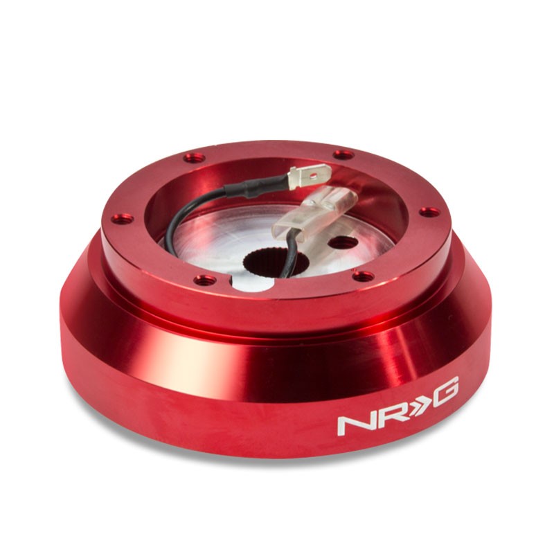 NRG SRK-140H-RD Short Steering Wheel Hub Adapter Red For 90-96 Nissan 300ZX-Interior-BuildFastCar