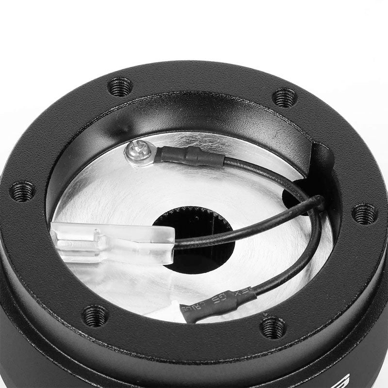 NRG SRK-186H Short Steering Wheel Hub Adapter Black For 77-82 Porsche 924-Interior-BuildFastCar