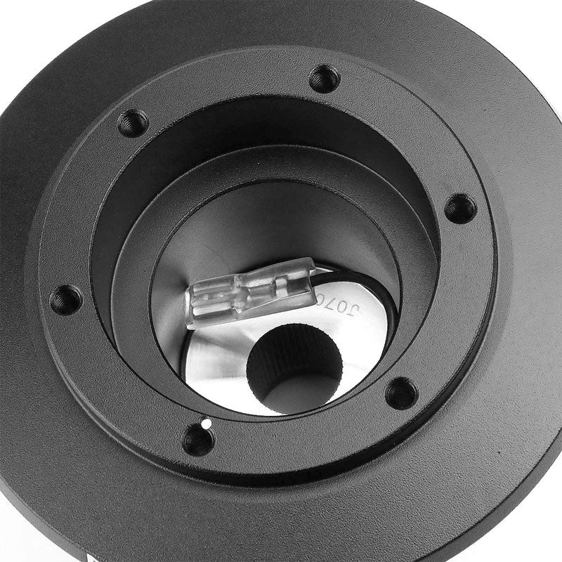 NRG Innovations SRK-191H Black 6x70mm Bolt Steering Wheel Short Hub Adapter