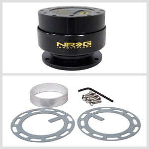 NRG Black Body/Ring Ryan Litteral Logo GEN 2.0 Wheel Quick Release Adapter 6Hole-Interior-BuildFastCar