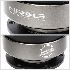 NRG Black Body/Titanium Ring GEN 2.0 Steering Wheel Quick Release Adapter 6Hole-Interior-BuildFastCar