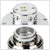 NRG Silver GEN 2.0 Race Steering Wheel Quick Release Adapter 6-Hole Design-Interior-BuildFastCar