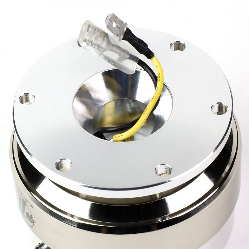 NRG Silver GEN 2.0 Race Steering Wheel Quick Release Adapter 6-Hole Design-Interior-BuildFastCar