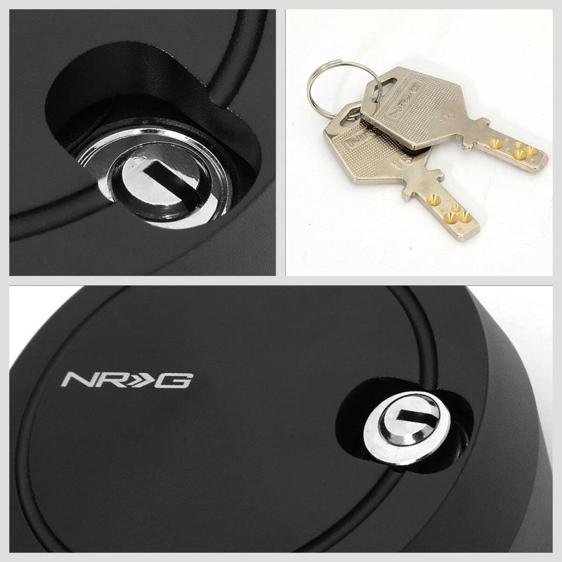 NRG Innovations SRK-201MB Version 2 Ball Lock Black Quick Releases Hub Lock-Steering Wheels & Accessories-BuildFastCar-BFC-NRG-SRK-201MB