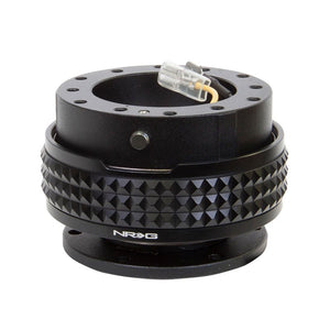 NRG Black Body/Black Ring Gen 2.1 Steering Wheel Quick Release Adapter 6-Hole-Interior-BuildFastCar