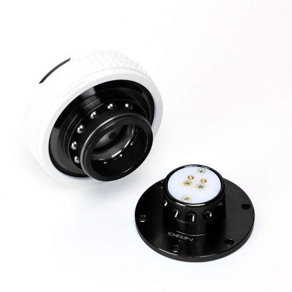 NRG Black Body/Glow Ring Gen 2.1 Steering Wheel Quick Release Adapter 6-Hole-Interior-BuildFastCar