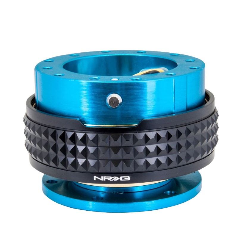 NRG Light Blue Body/Black Ring Gen 2.1 Steering Wheel Quick Release Adapter 6-Hole-Interior-BuildFastCar