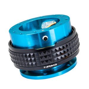 NRG Light Blue Body/Black Ring Gen 2.1 Steering Wheel Quick Release Adapter 6-Hole-Interior-BuildFastCar