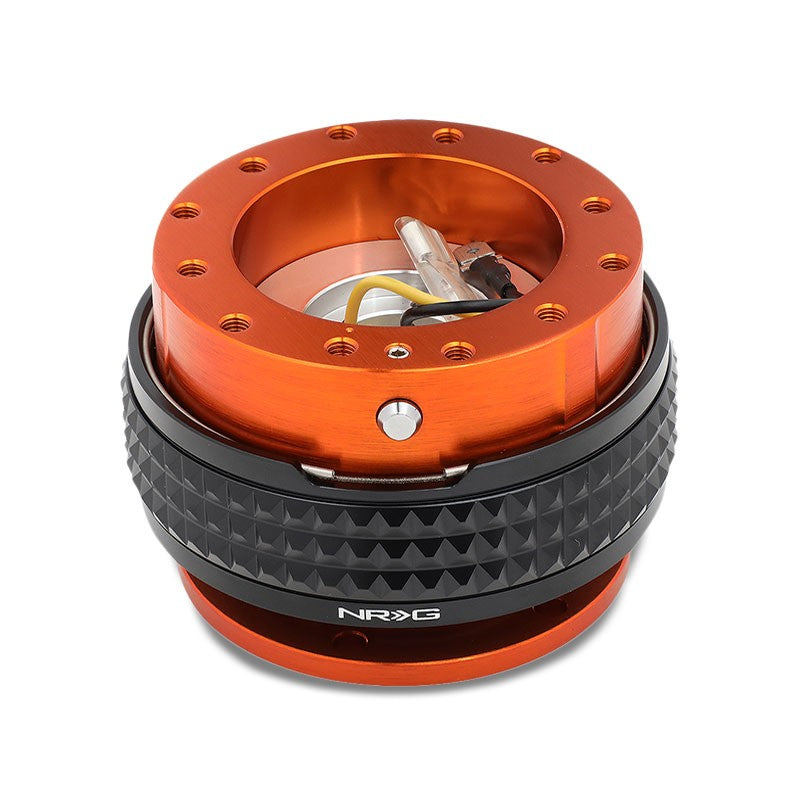 NRG SRK-210OR-BK Gen 2.1 Race Steering Wheel Quick Release Adapter Orange/Black-Steering Wheels & Accessories-BuildFastCar-BFC-NRG-SRK-210OR-BK