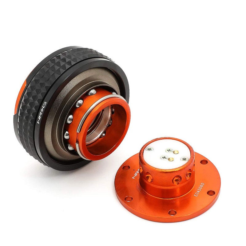 NRG SRK-210OR-BK Gen 2.1 Race Steering Wheel Quick Release Adapter Orange/Black-Steering Wheels & Accessories-BuildFastCar-BFC-NRG-SRK-210OR-BK