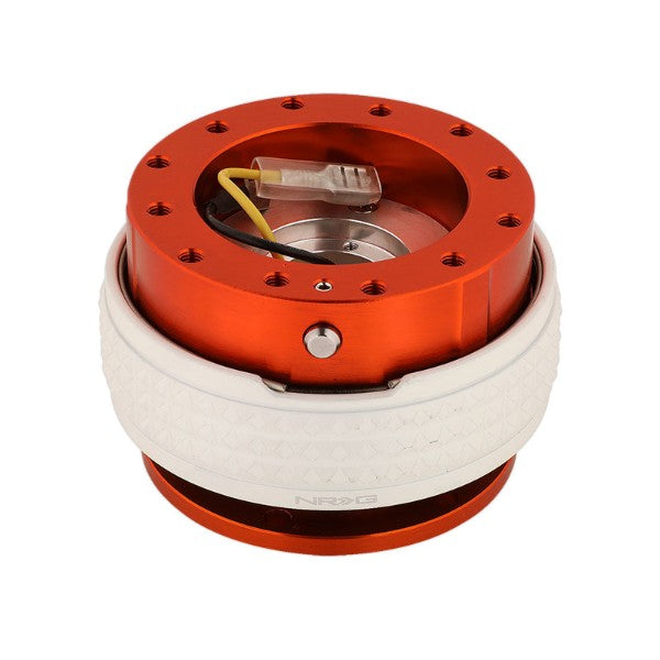 NRG Orange Body/Glow Ring Gen 2.1 Steering Wheel Quick Release Adapter 6-Hole-Interior-BuildFastCar
