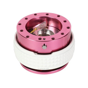 NRG Pink Body/Glow Ring Gen 2.1 Steering Wheel Quick Release Adapter 6-Hole-Interior-BuildFastCar