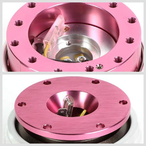 NRG Pink Body/Glow Ring Gen 2.1 Steering Wheel Quick Release Adapter 6-Hole-Interior-BuildFastCar