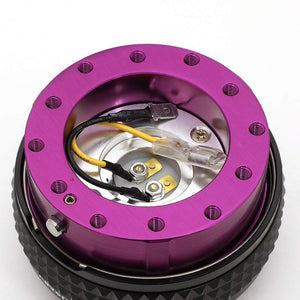 NRG SRK-210PP-BK Gen 2.1 Race Steering Wheel Quick Release Adapter Purple/Black-Steering Wheels & Accessories-BuildFastCar-BFC-NRG-SRK-210PP-BK