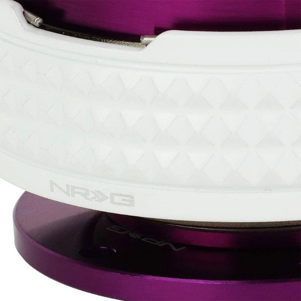 NRG Purple Body/Glow Ring Gen 2.1 Steering Wheel Quick Release Adapter 6-Hole-Interior-BuildFastCar