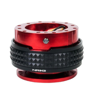 NRG Red Body/Black Ring Gen 2.1 Steering Wheel Quick Release Adapter 6-Hole-Interior-BuildFastCar
