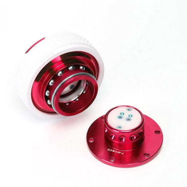 NRG Red Body/Glow Ring Gen 2.1 Steering Wheel Quick Release Adapter 6-Hole-Interior-BuildFastCar