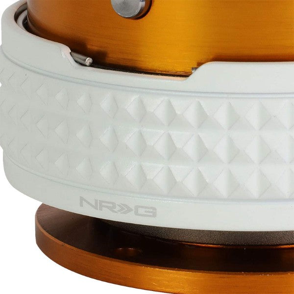 NRG Rose Gold Body/Glow Ring Gen 2.1 Steering Wheel Quick Release Adapter 6-Hole-Interior-BuildFastCar