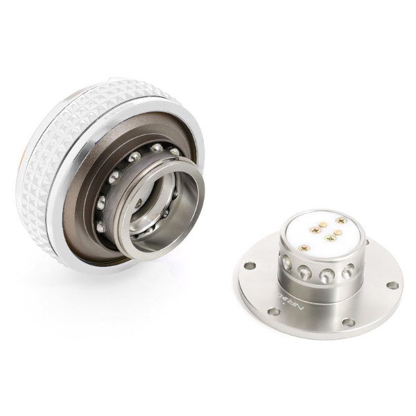 NRG Silver Body/Glow Ring Gen 2.1 Steering Wheel Quick Release Adapter 6-Hole-Interior-BuildFastCar