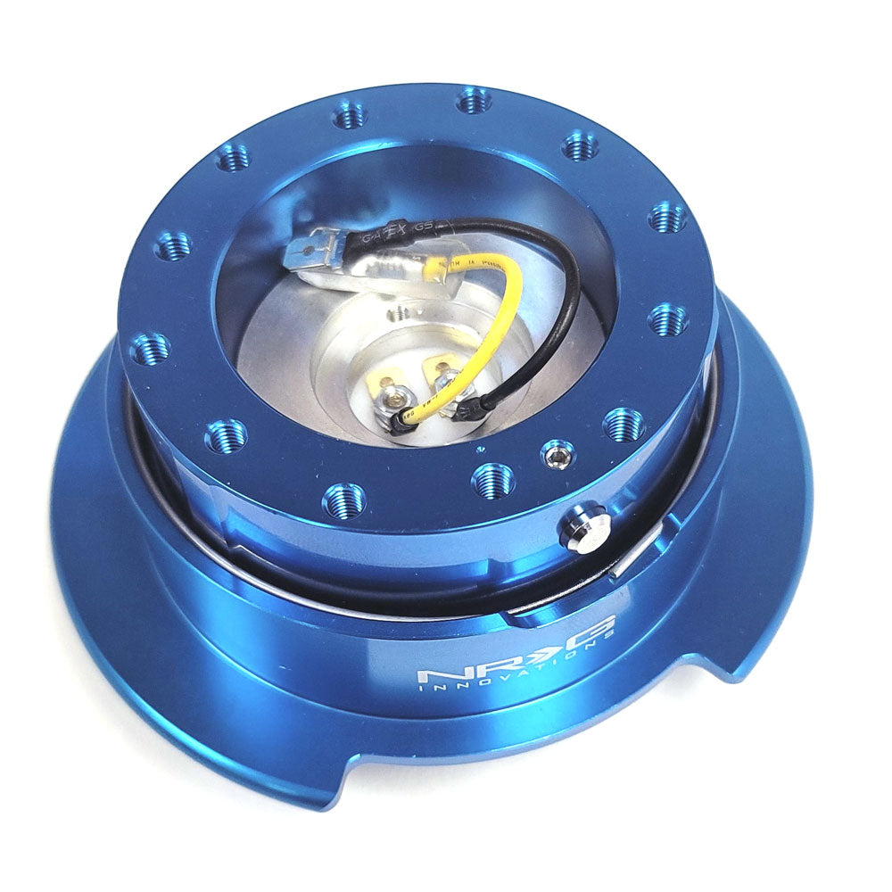 NRG Blue GEN 2.5 Race Steering Wheel Quick Release Adapter 6-Hole Design
