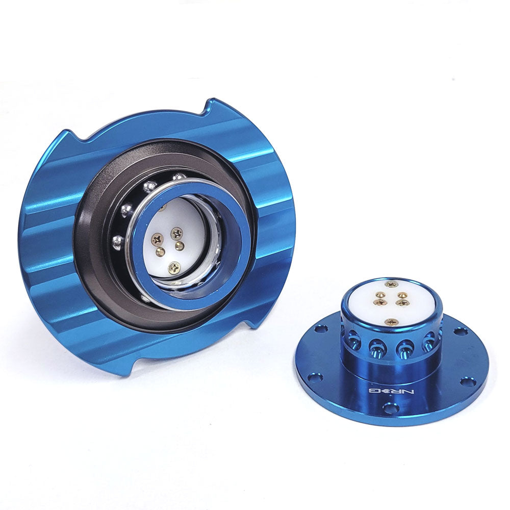 NRG Blue GEN 2.5 Race Steering Wheel Quick Release Adapter 6-Hole Design